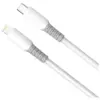 Дата кабель USB-C to Lightning 1.0m PD30W liquid silicone white ColorWay (CW-CBPDCL093-WT)