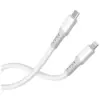 Дата кабель USB-C to Lightning 1.0m PD30W liquid silicone white ColorWay (CW-CBPDCL093-WT)