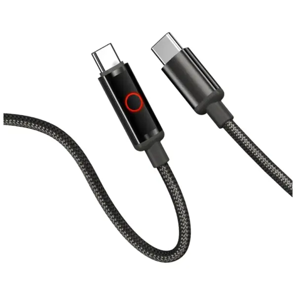 Дата кабель USB-C to USB-C 1.0m 3A PD60W black ColorWay (CW-CBPDCC103-BK)
