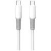 Дата кабель USB-C to USB-C 1.0m 3A PD60W liquid silicone white ColorWay (CW-CBPDCC093-WT)