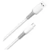 Дата кабель USB 2.0 AM to USB-C 1.0m 3A liquid silicone white ColorWay (CW-CBUC093-WT)