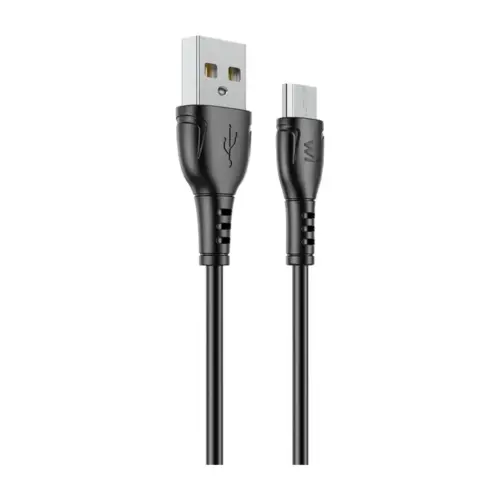Дата кабель USB 2.0 AM to Micro 5P 1.0m PVC black Wibrand (WI.DC/BO1B-UM)