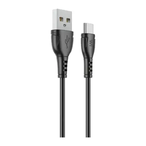 Дата кабель USB 2.0 AM to USB-C 1.0m PVC black Wibrand (WI.DC/BO1B-UC)