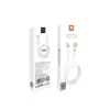 Дата кабель USB 2.0 AM to USB-C 1.0m 5A PVC white WUW (6972573331635)