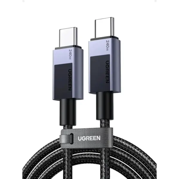 Дата кабель USB-C to USB-C 2.0m PD3.1 240W L513 gray Ugreen (45068)