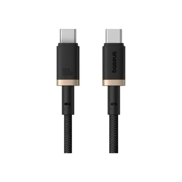 Дата кабель USB-C to USB-C 1.0m 100W gold/black Baseus (P10377803U01-00)