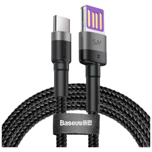 Дата кабель USB AM to USB-C 1.0m 40W gray/black Baseus (CATKLF-PG1) Дата кабель USB AM to USB-C 1.0m 40W gray/black Baseus (CATKLF-PG1)