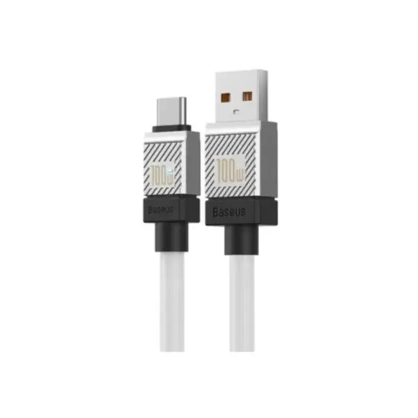 Дата кабель USB AM to USB-C 1.0m 100W white Baseus (CAKW000602) Дата кабель USB AM to USB-C 1.0m 100W white Baseus (CAKW000602)
