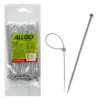 Стяжка Alloid 3.6х150мм, пластик, 100шт./уп., сірий (PC-36150G)