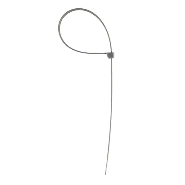 Стяжка Alloid 7.6х400мм, пластик, 100шт./уп., сірий (PC-76400G)