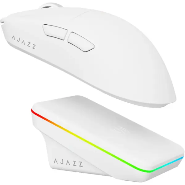 Мишка Ajazz AJ200P Wireless/Bluetooth/USB White (AJ200P-NL-AI-MC-W)