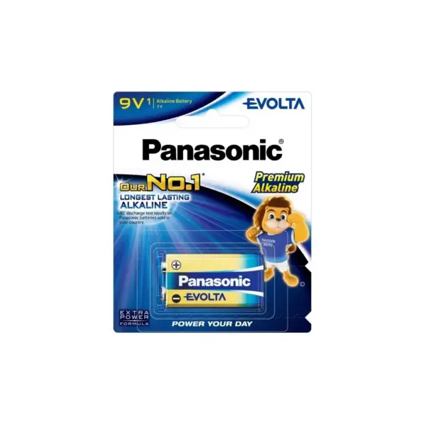 Батарейка Крона Evolta лужна (6LR61/6LF22/MN1604/MX1604), 1pcs Blister Panasonic (6LR61EG/1B) Батарейка Крона Evolta лужна (6LR61/6LF22/MN1604/MX1604), 1pcs Blister Panasonic (6LR61EG/1B)