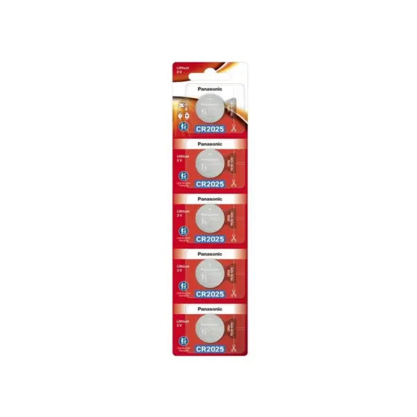 Батарейка CR 2025 Lithium 5pcs Blister Panasonic (CR-2025/5BE)