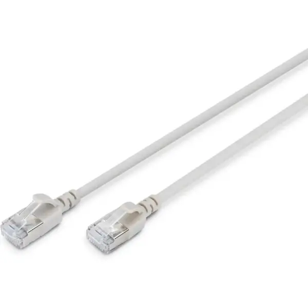 Патч-корд 0.5м, FTP, cat.6A, Sliim, AWG 32/7, Cu, LSZH, grey Digitus (DK-1632-A-005S)