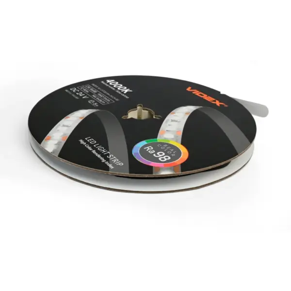 Світлодіодна стрічка Videx DC24V 60W 5M 4000K Ra98 IP20 5м (VL-LST28144-24124-B5)
