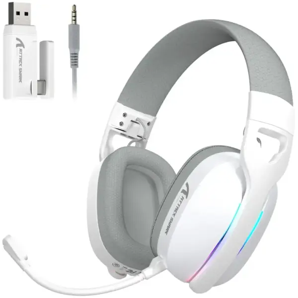 Навушники Attack Shark L90 Wireless White (L90W_AS) Навушники Attack Shark L90 Wireless White (L90W_AS)