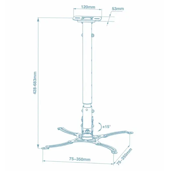 Кронштейн до проектора Walfix PB-19W
