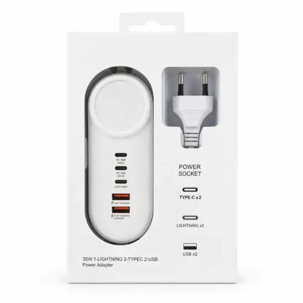 Зарядний пристрій XoKo 2xUSB QC 18W + 2xUSB-C PD35W (XK-QC-505)