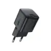 Зарядний пристрій Acefast USB-C 30W GaN + cable USB-C black (6974316285175)