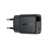 Зарядний пристрій Acefast USB-C 30W GaN with digital display black (6974316284444)