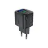 Зарядний пристрій Acefast 1xUSB-C + 1xUSB 35W GaN with digital display black (6974316284468)