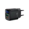 Зарядний пристрій Acefast 1xUSB-C + 1xUSB 35W GaN with digital display black (6974316284468)