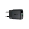 Зарядний пристрій Acefast 1xUSB-C + 1xUSB 35W GaN with digital display black (6974316284468)