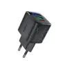 Зарядний пристрій Acefast 1xUSB-C + 1xUSB 35W GaN with digital display black (6974316284468)