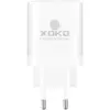 Зарядний пристрій XoKo 1xUSB-C PD45W + 1xUSB QC3.0 GaN white (XK-QC-450)