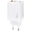 Зарядний пристрій XoKo 1xUSB-C PD45W + 1xUSB QC3.0 GaN white (XK-QC-450)