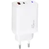 Зарядний пристрій XoKo 1xUSB-C PD45W + 1xUSB QC3.0 GaN white (XK-QC-450)