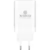 Зарядний пристрій XoKo 2xUSB-C PD65W + 1xUSB QC3.0 GaN white (XK-QC-630)