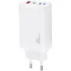 Зарядний пристрій XoKo 2xUSB-C PD65W + 1xUSB QC3.0 GaN white (XK-QC-630)
