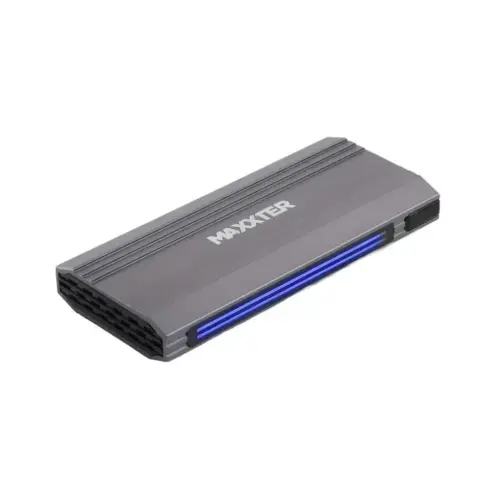 Кишеня зовнішня Maxxter USB-C USB 3.1 Gen2 M.2 NVMe 10Gbps RGB gray (EHDE-2280SRGB-01) Кишеня зовнішня Maxxter USB-C USB 3.1 Gen2 M.2 NVMe 10Gbps RGB gray (EHDE-2280SRGB-01)