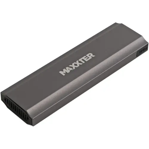 Кишеня зовнішня Maxxter USB-C USB 3.1 Gen2 M.2 NVMe 10Gbps gray (EHDE-2280S-02)