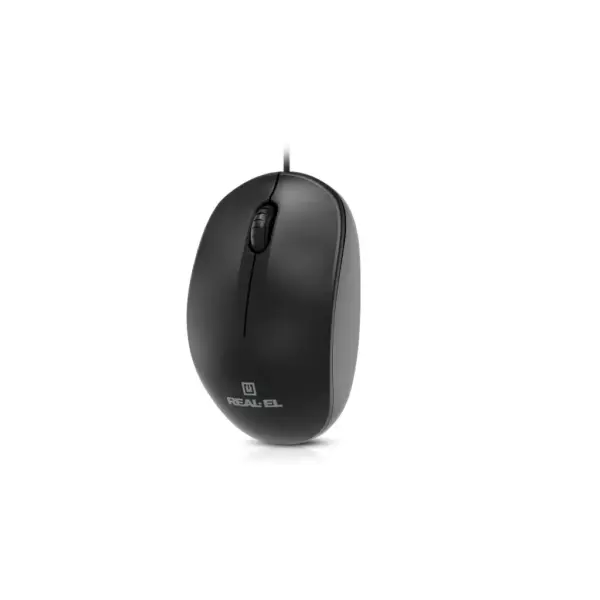 Мишка REAL-EL RM-206 USB Black (EL123200061)