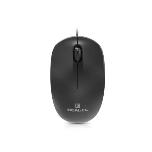 Мишка REAL-EL RM-206 USB Black (EL123200061)