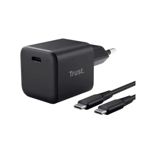 Зарядний пристрій Trust USB-C PD65W GaN PPS black (26046_TRUST)