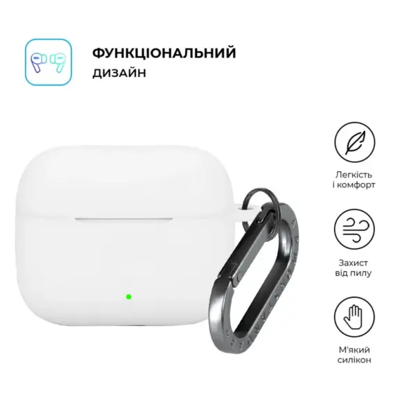 Чохол для навушників Armorstandart Hang Case For OPPO Enco Buds3 Pro White (ARM86805)