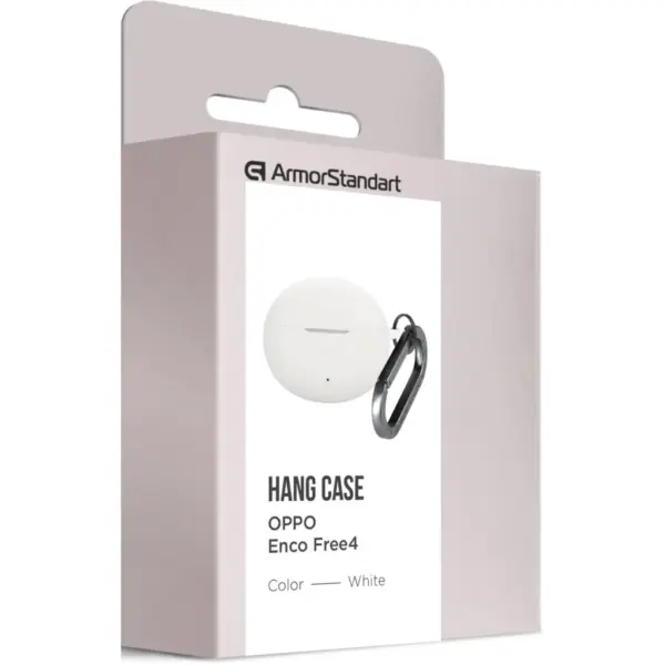 Чохол для навушників Armorstandart Hang Case For Oppo Enco Free4 White (ARM86148)