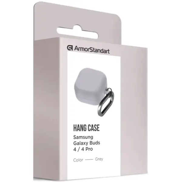 Чохол для навушників Armorstandart Hang Case For Samsung Galaxy Buds 4/4 Pro Grey (ARM90920)