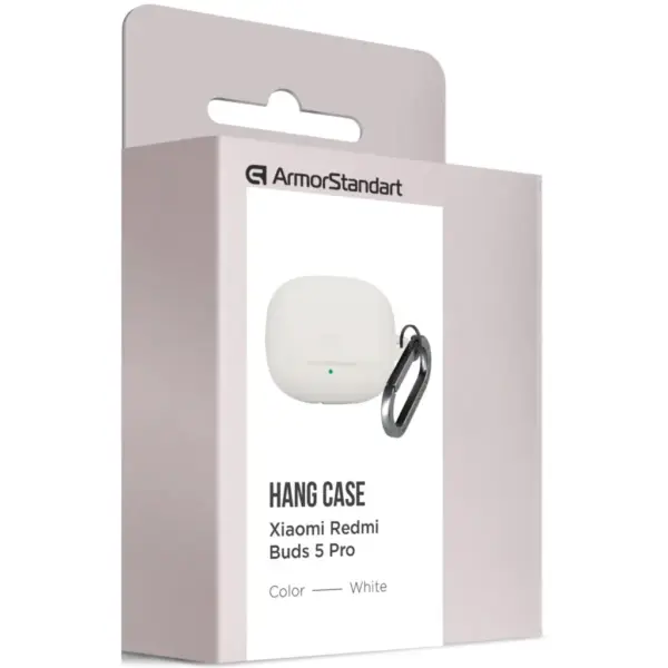 Чохол для навушників Armorstandart Hang Case For Xiaomi Buds 5 Pro White (ARM84518)
