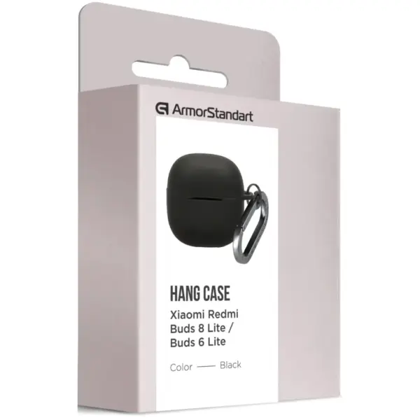 Чохол для навушників Armorstandart Hang Case For Xiaomi Redmi Buds 8 Lite/Redmi Buds 6 Lite Black (ARM91104)