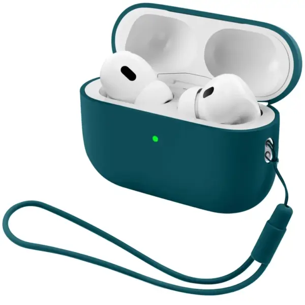 Чохол для навушників Armorstandart Silicone Case with straps For Apple AirPods Pro 3 Dark Green (ARM91279)