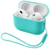 Чохол для навушників Armorstandart Silicone Case with straps For Apple AirPods Pro 3 Mint (ARM91282)