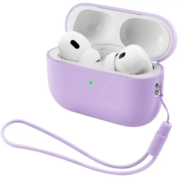 Чохол для навушників Armorstandart Silicone Case with straps For Apple AirPods Pro 3 Pink Purple (ARM91284)