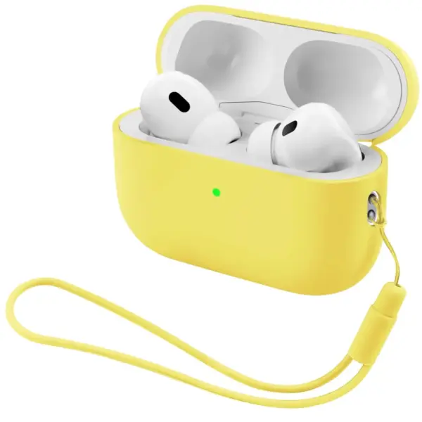 Чохол для навушників Armorstandart Silicone Case with straps For Apple AirPods Pro 3 Yellow (ARM91288)