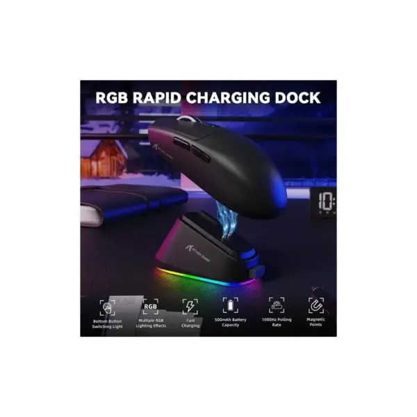 Мишка Attack Shark G3 PRO Wireless/Bluetooth Black (G3PROB_AS) Мишка Attack Shark G3 PRO Wireless/Bluetooth Black (G3PROB_AS)