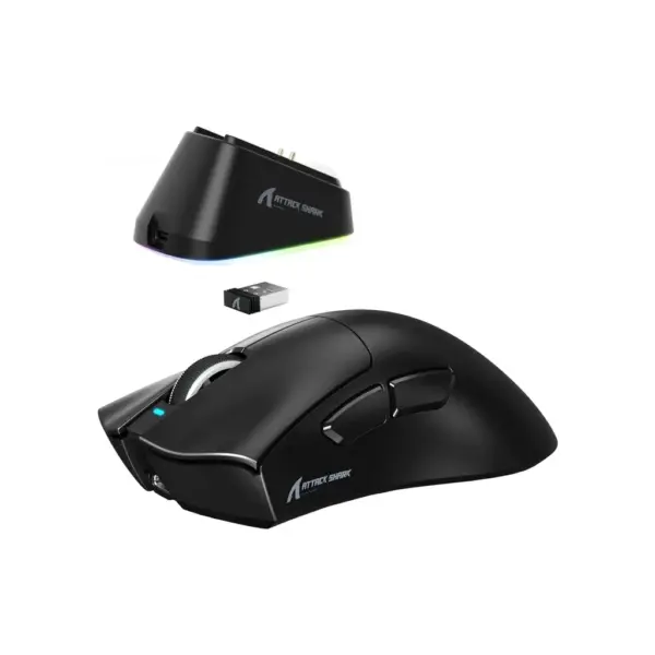 Мишка Attack Shark V3 Pro Ultra-Light Wireless/Bluetooth Black (V3PROB_AS)