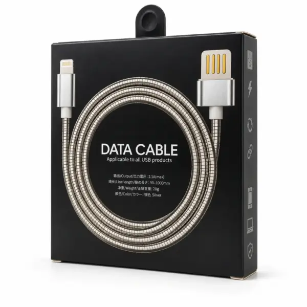 Дата кабель USB 2.0 AM to Lightning 1.0m 2.4A metal silver XoKo (XK-CTL-001-SL)
